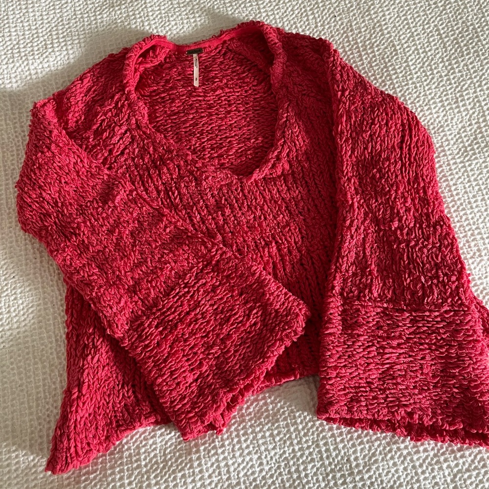 Free People Bell Sleeve Sweater Sz S
